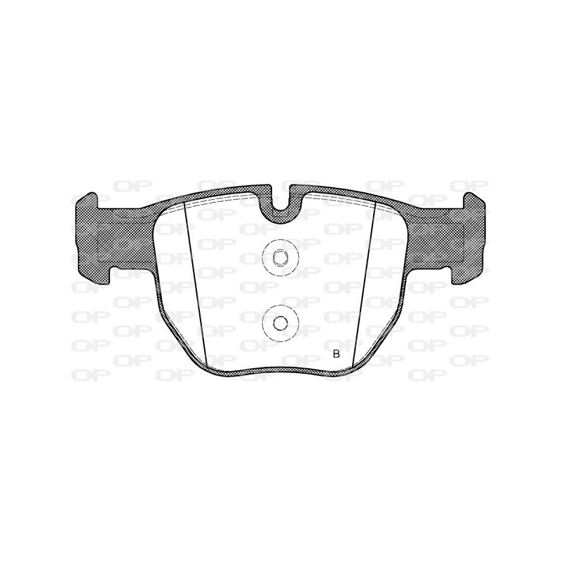 Jeu de quatre plaquettes de frein à disque OPEN PARTS