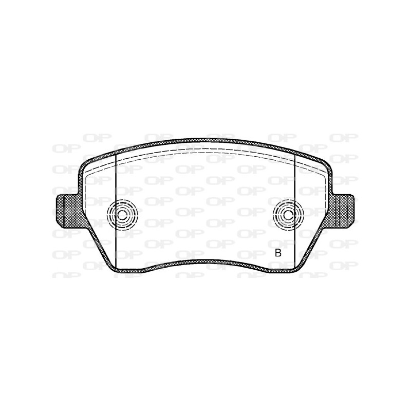 Jeu de quatre plaquettes de frein à disque OPEN PARTS