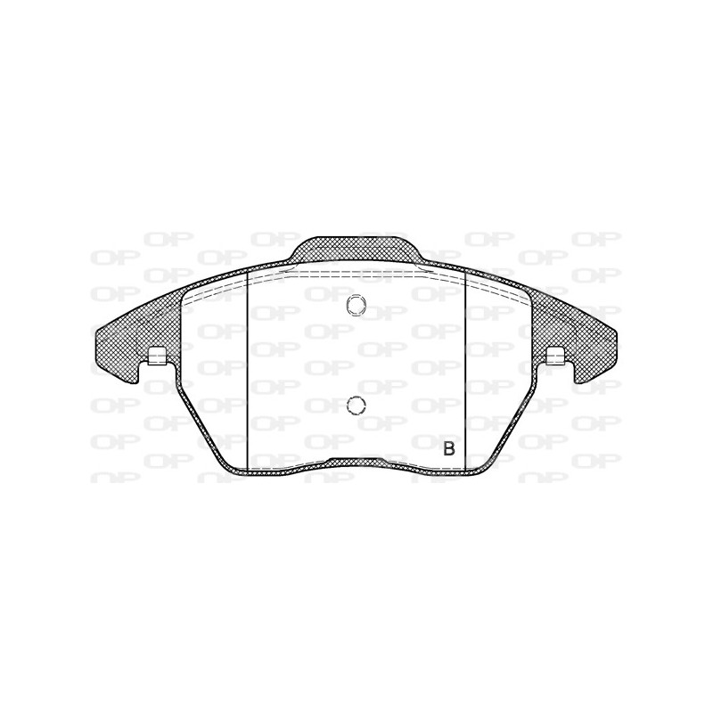 Jeu de quatre plaquettes de frein à disque OPEN PARTS