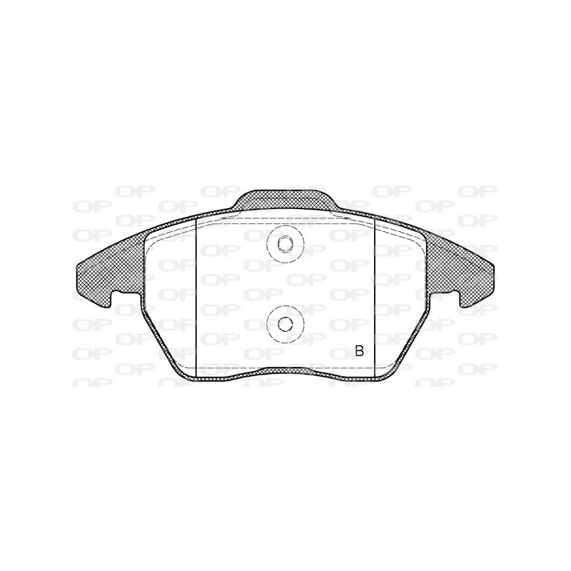 Jeu de quatre plaquettes de frein à disque OPEN PARTS