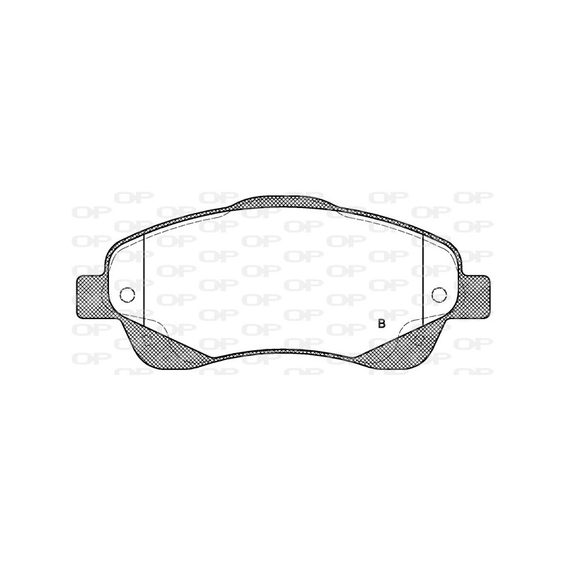 Jeu de quatre plaquettes de frein à disque OPEN PARTS