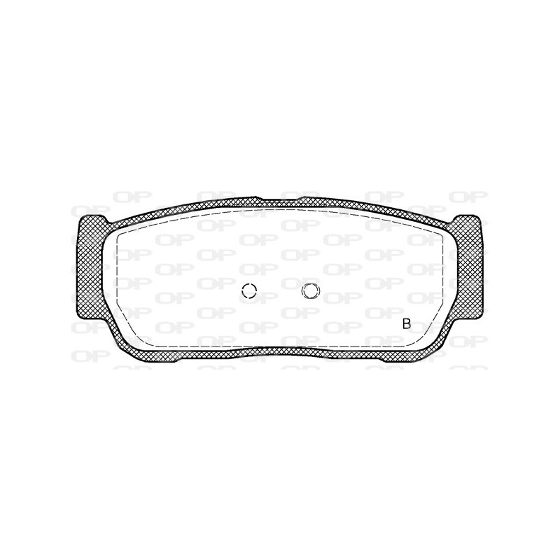 Jeu de quatre plaquettes de frein à disque OPEN PARTS