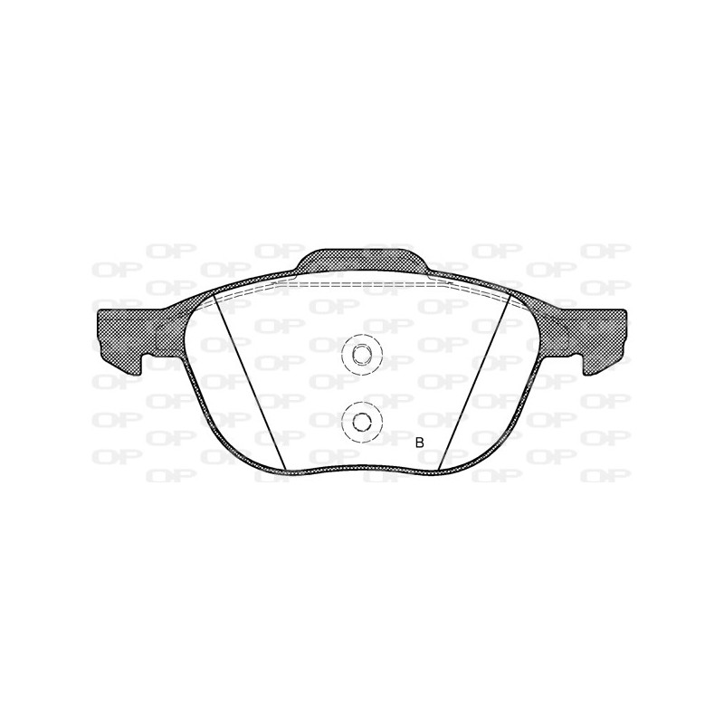 Jeu de quatre plaquettes de frein à disque OPEN PARTS