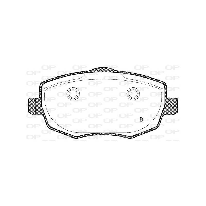 Jeu de quatre plaquettes de frein à disque OPEN PARTS