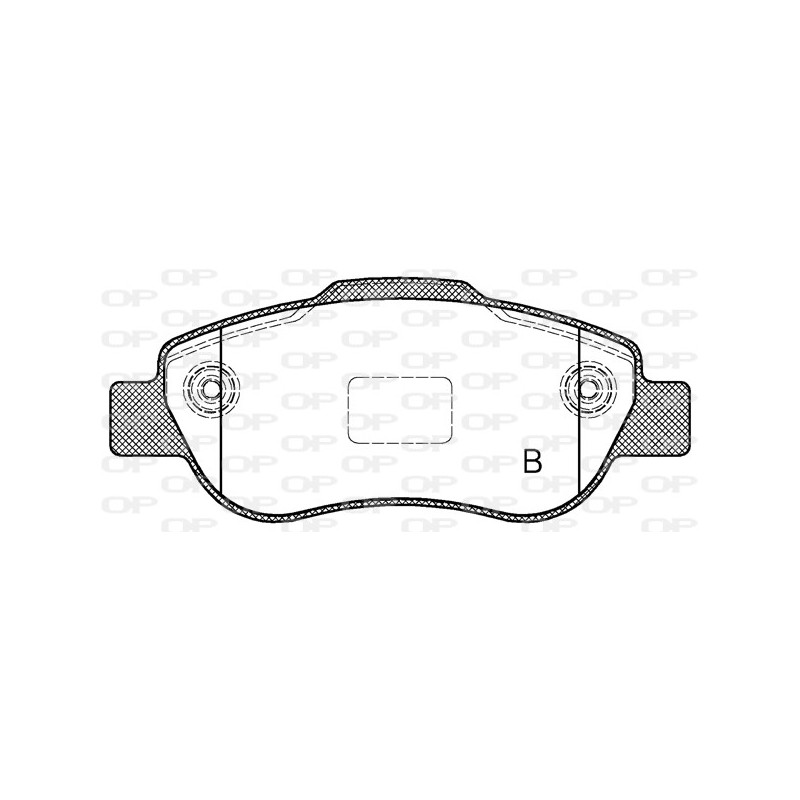 Jeu de quatre plaquettes de frein à disque OPEN PARTS