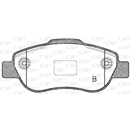 Jeu de quatre plaquettes de frein à disque OPEN PARTS