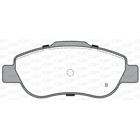 Jeu de quatre plaquettes de frein à disque OPEN PARTS