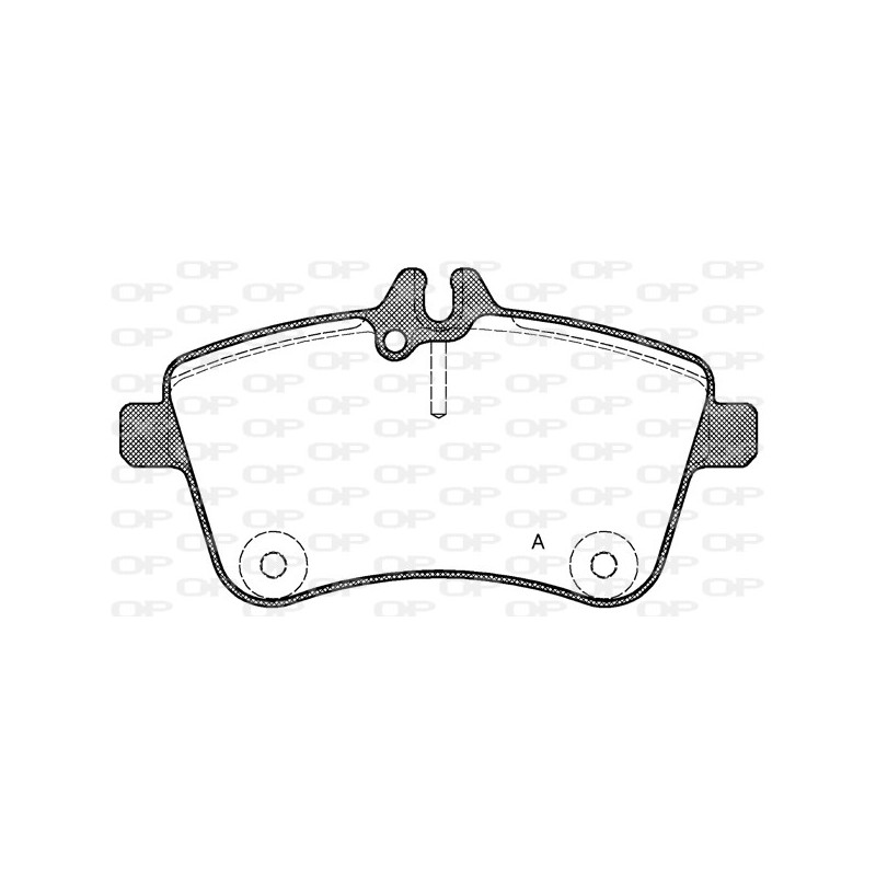 Jeu de quatre plaquettes de frein à disque OPEN PARTS