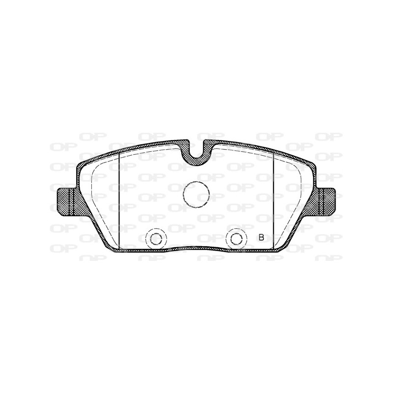 Jeu de quatre plaquettes de frein à disque OPEN PARTS
