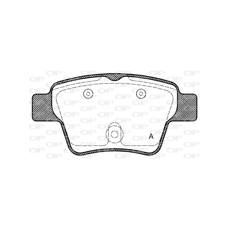 Jeu de quatre plaquettes de frein à disque OPEN PARTS