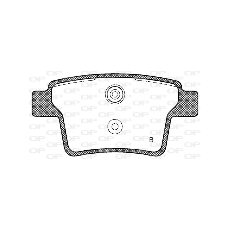 Jeu de quatre plaquettes de frein à disque OPEN PARTS