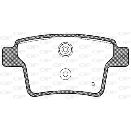 Jeu de quatre plaquettes de frein à disque OPEN PARTS