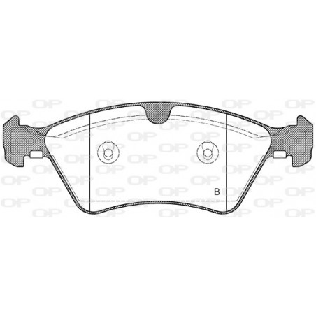 Jeu de quatre plaquettes de frein à disque OPEN PARTS