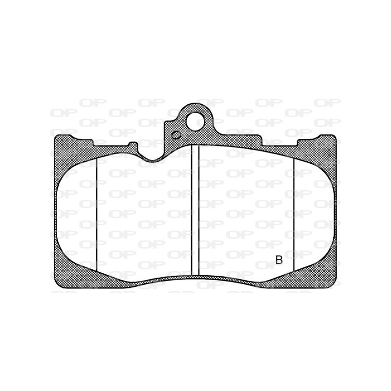 Jeu de quatre plaquettes de frein à disque OPEN PARTS