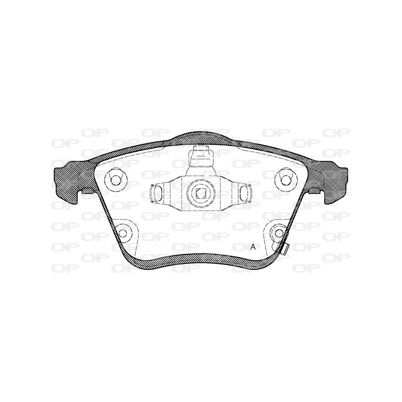 Jeu de quatre plaquettes de frein à disque OPEN PARTS