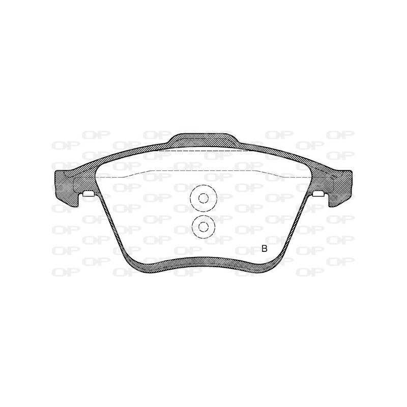 Jeu de quatre plaquettes de frein à disque OPEN PARTS