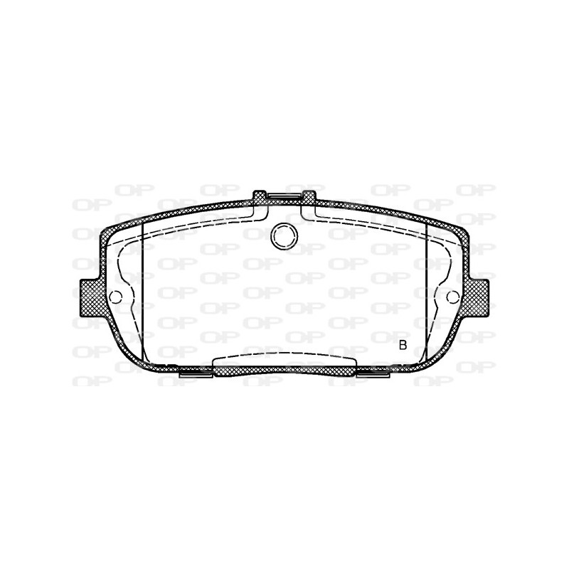 Jeu de quatre plaquettes de frein à disque OPEN PARTS
