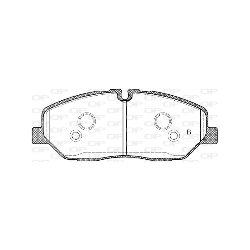 Jeu de quatre plaquettes de frein à disque OPEN PARTS