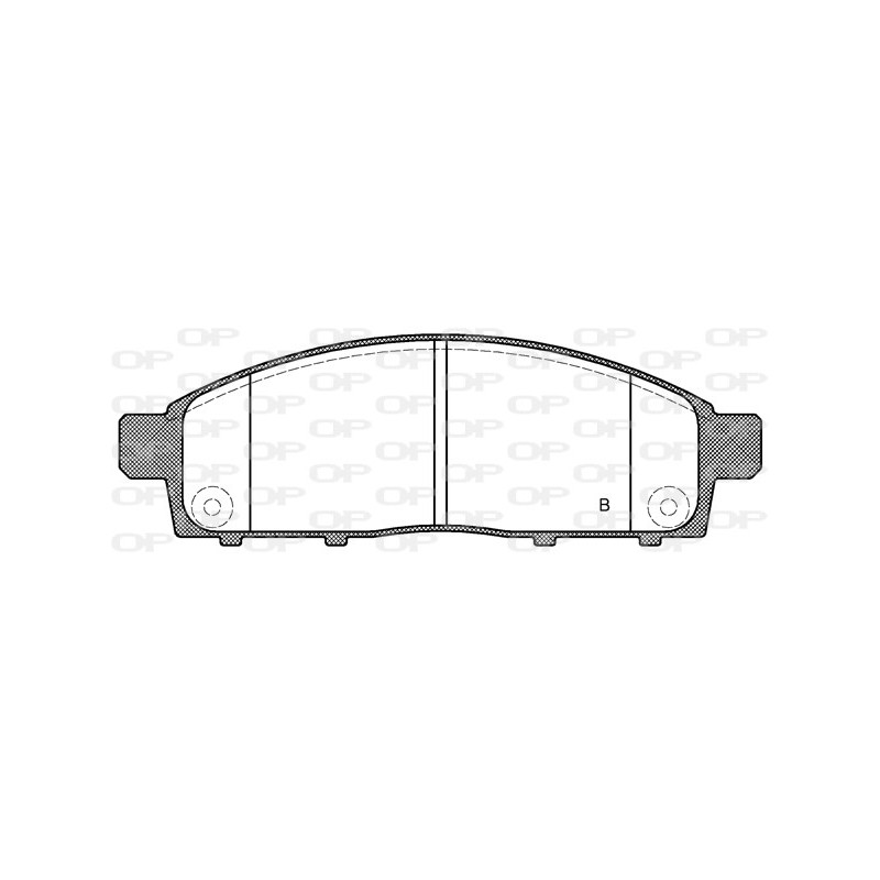 Jeu de quatre plaquettes de frein à disque OPEN PARTS