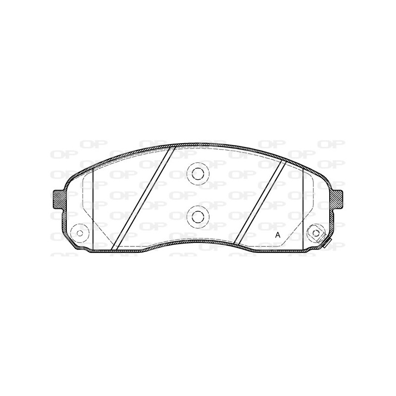 Jeu de quatre plaquettes de frein à disque OPEN PARTS