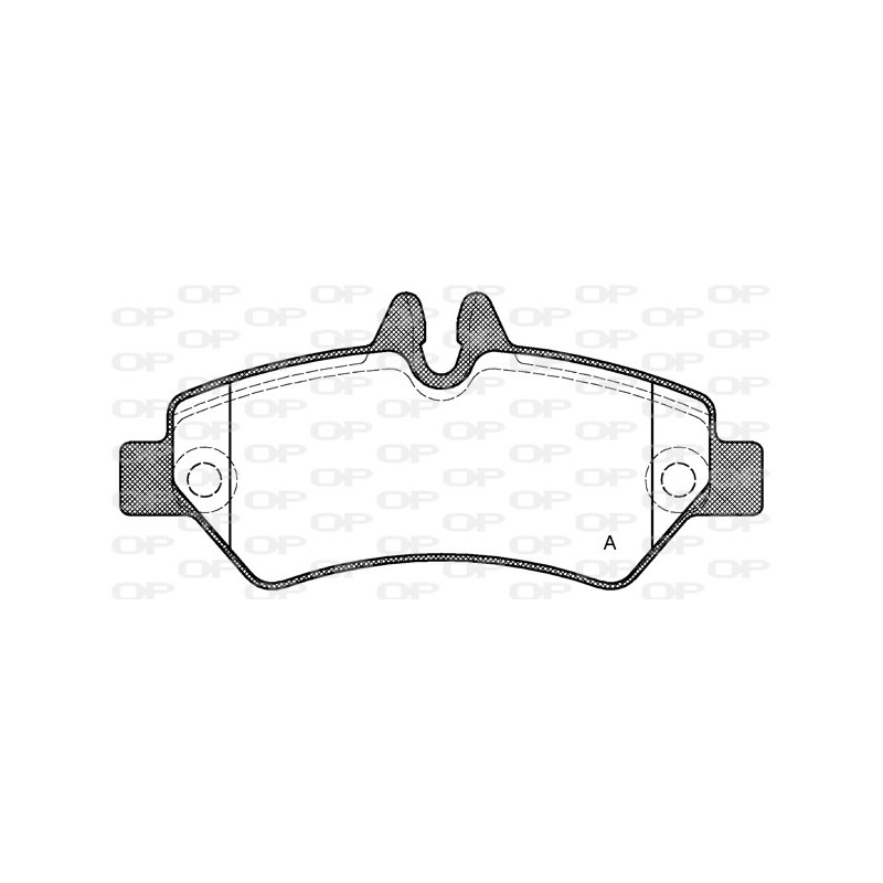 Jeu de quatre plaquettes de frein à disque OPEN PARTS