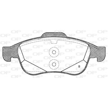 Jeu de quatre plaquettes de frein à disque OPEN PARTS