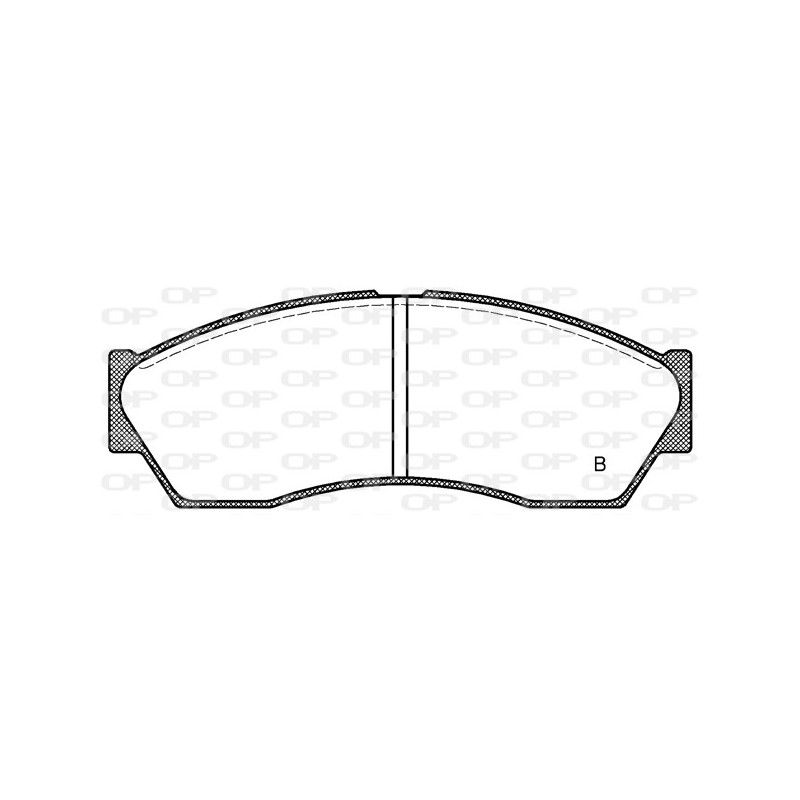 Jeu de quatre plaquettes de frein à disque OPEN PARTS