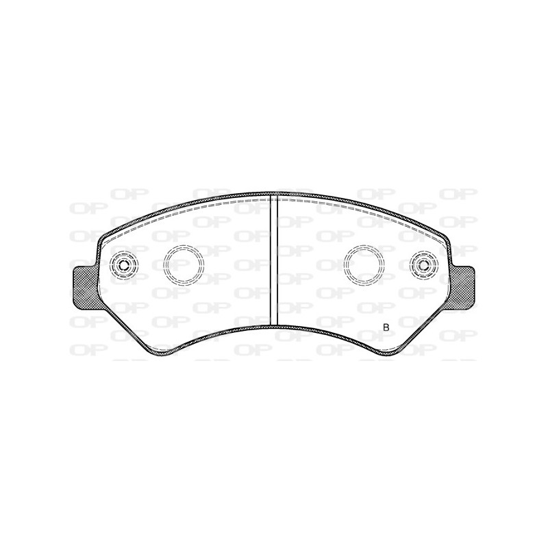 Jeu de quatre plaquettes de frein à disque OPEN PARTS