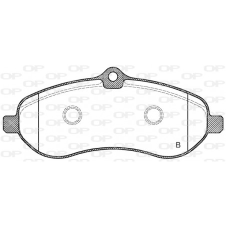 Jeu de quatre plaquettes de frein à disque OPEN PARTS