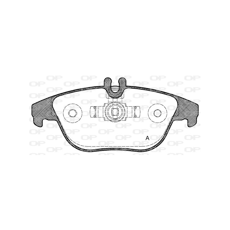 Jeu de quatre plaquettes de frein à disque OPEN PARTS