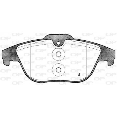 Jeu de quatre plaquettes de frein à disque OPEN PARTS