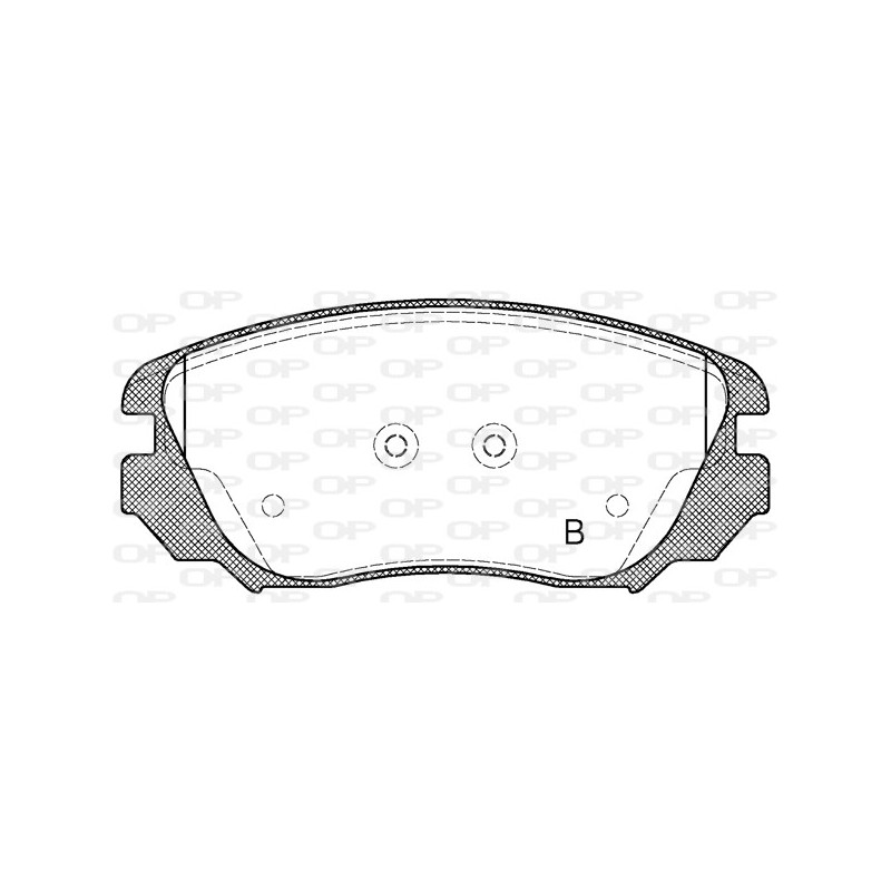 Jeu de quatre plaquettes de frein à disque OPEN PARTS