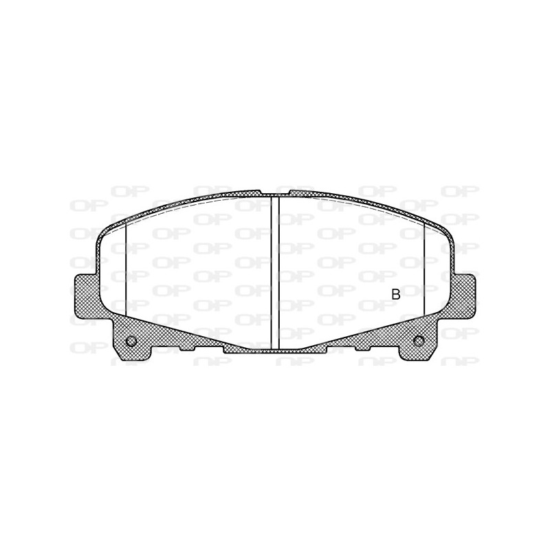 Jeu de quatre plaquettes de frein à disque OPEN PARTS
