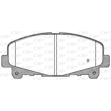 Jeu de quatre plaquettes de frein à disque OPEN PARTS