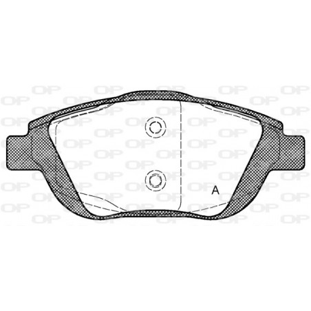 Jeu de quatre plaquettes de frein à disque OPEN PARTS