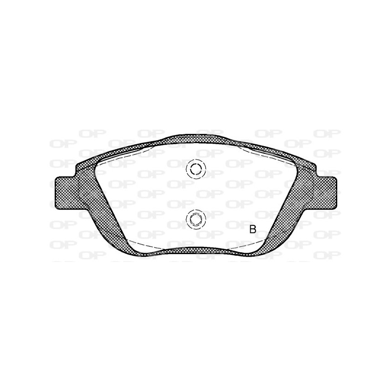 Jeu de quatre plaquettes de frein à disque OPEN PARTS