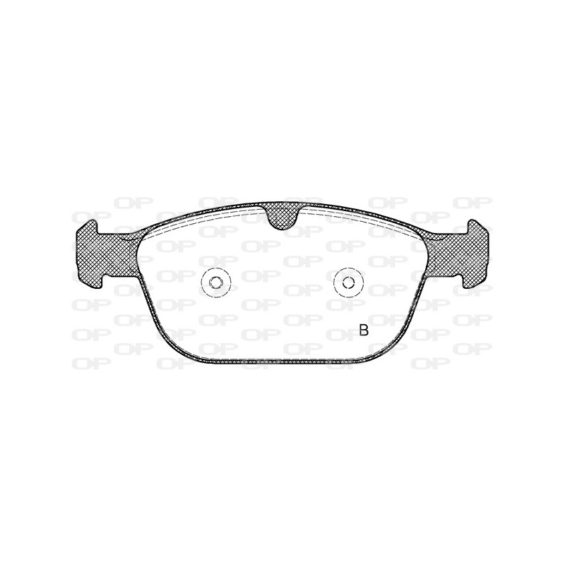 Jeu de quatre plaquettes de frein à disque OPEN PARTS