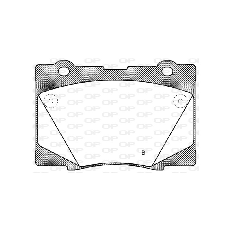 Jeu de quatre plaquettes de frein à disque OPEN PARTS