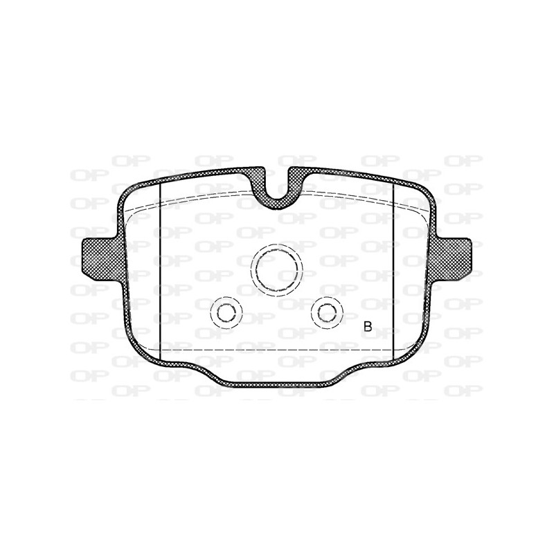 Jeu de quatre plaquettes de frein à disque OPEN PARTS