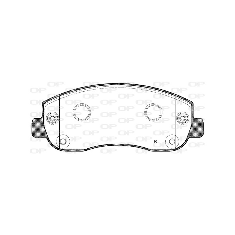 Jeu de quatre plaquettes de frein à disque OPEN PARTS