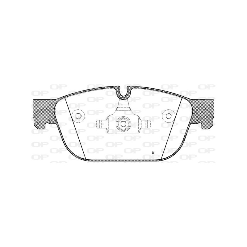 Jeu de quatre plaquettes de frein à disque OPEN PARTS
