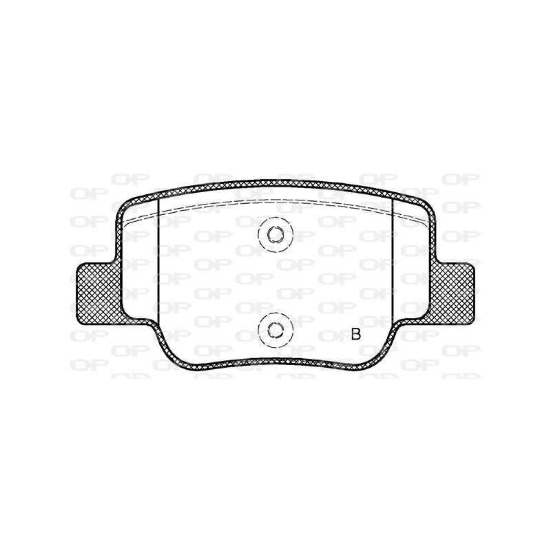 Jeu de quatre plaquettes de frein à disque OPEN PARTS