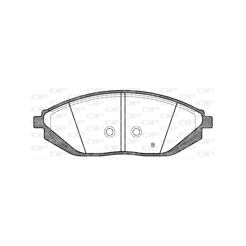 Jeu de quatre plaquettes de frein à disque OPEN PARTS