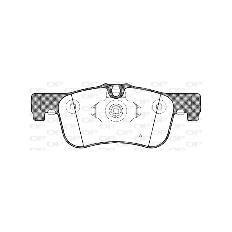 Jeu de quatre plaquettes de frein à disque OPEN PARTS