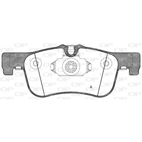 Jeu de quatre plaquettes de frein à disque OPEN PARTS