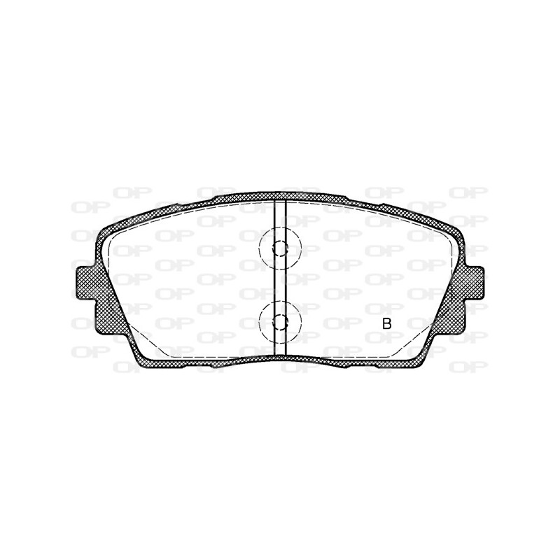 Jeu de quatre plaquettes de frein à disque OPEN PARTS