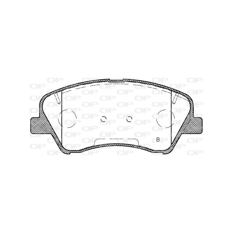 Jeu de quatre plaquettes de frein à disque OPEN PARTS