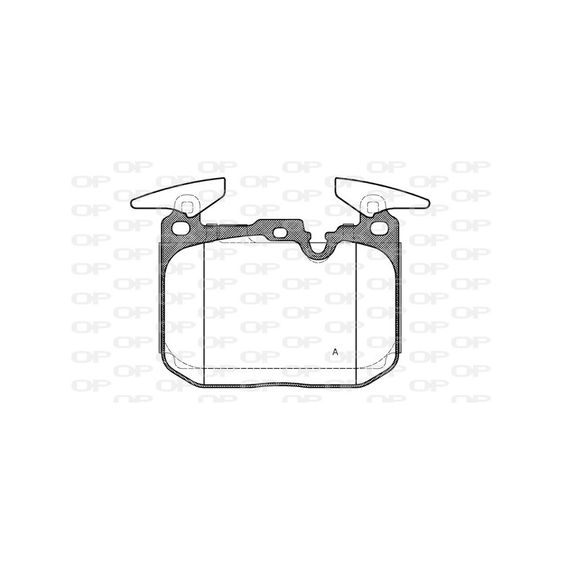 Jeu de quatre plaquettes de frein à disque OPEN PARTS