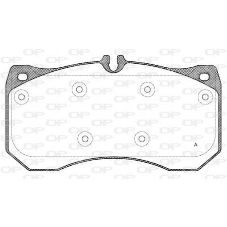 Jeu de quatre plaquettes de frein à disque OPEN PARTS