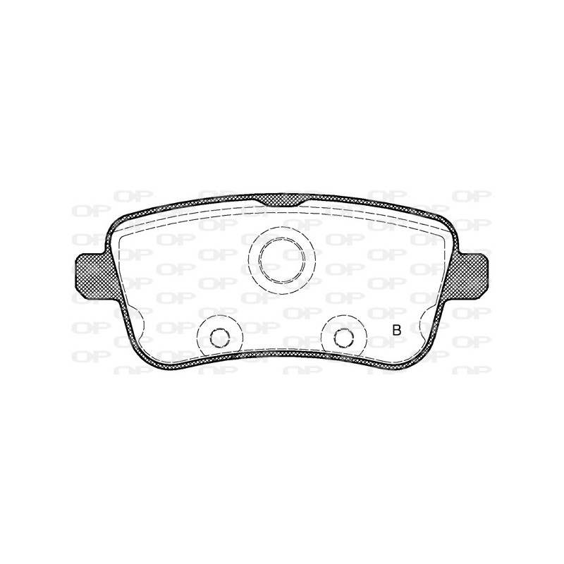 Jeu de quatre plaquettes de frein à disque OPEN PARTS